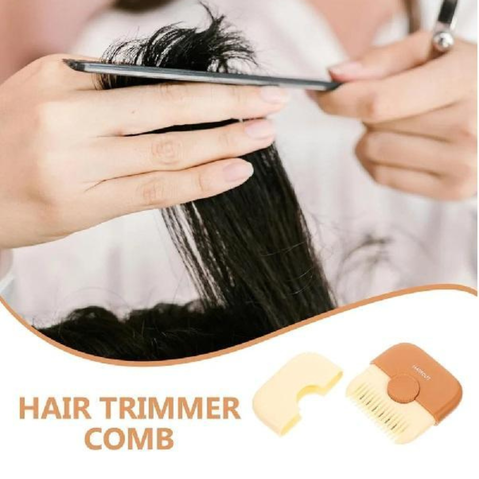 Unisex Baby Hair Trimmer Comb | ABS Plastic & Stainless Steel Tool