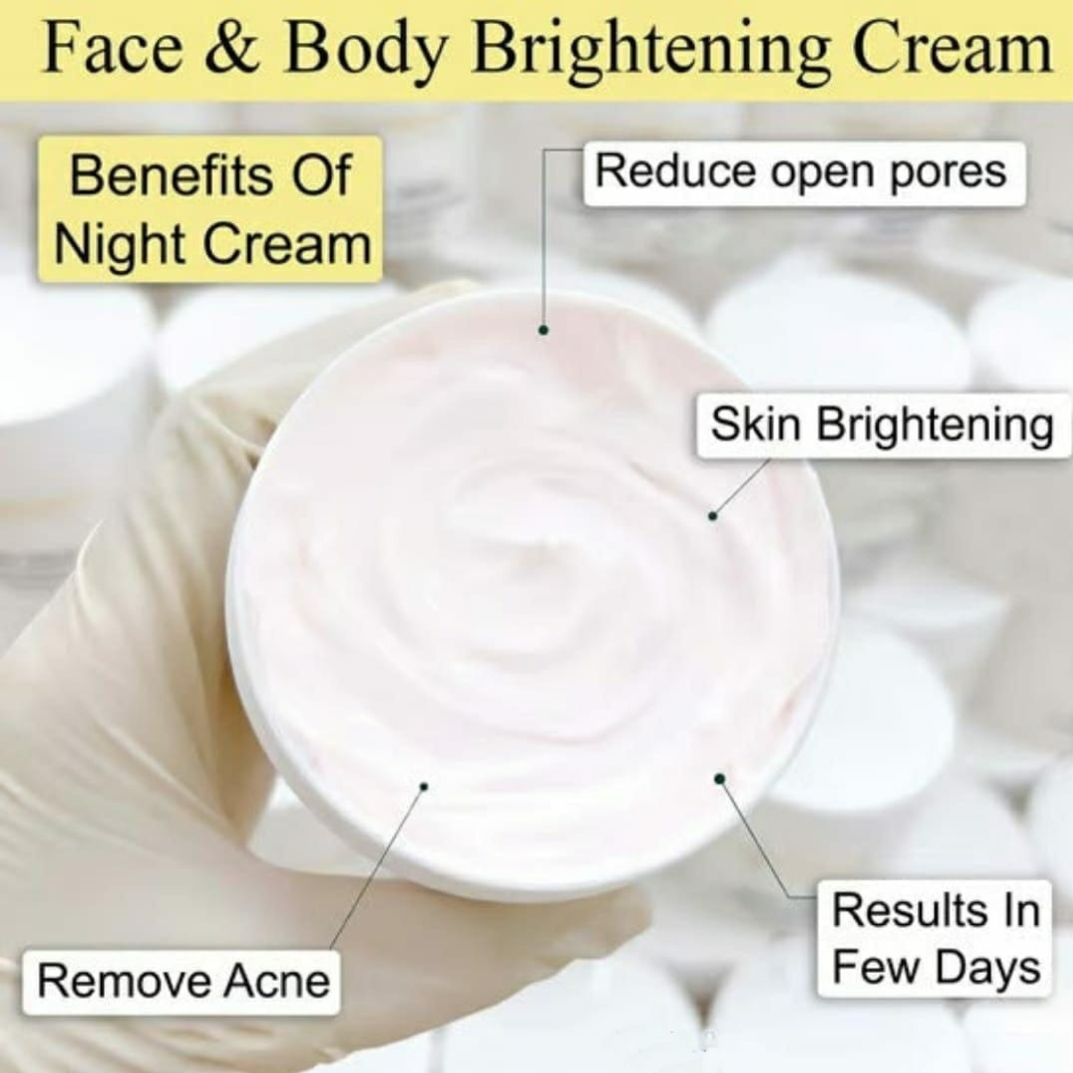 Whitening & Anti-Aging Night Cream | Brightens & Reduce Discoloration