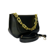 Girl's Saddle Crossbody Bag | Convertible PU Leather with Chic Chain