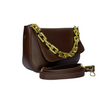 Girl's Saddle Crossbody Bag | Convertible PU Leather with Chic Chain