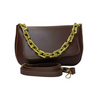 Girl's Saddle Crossbody Bag | Convertible PU Leather with Chic Chain