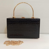 PU Leather Wood Box Bag | Premium Quality with Long Chain