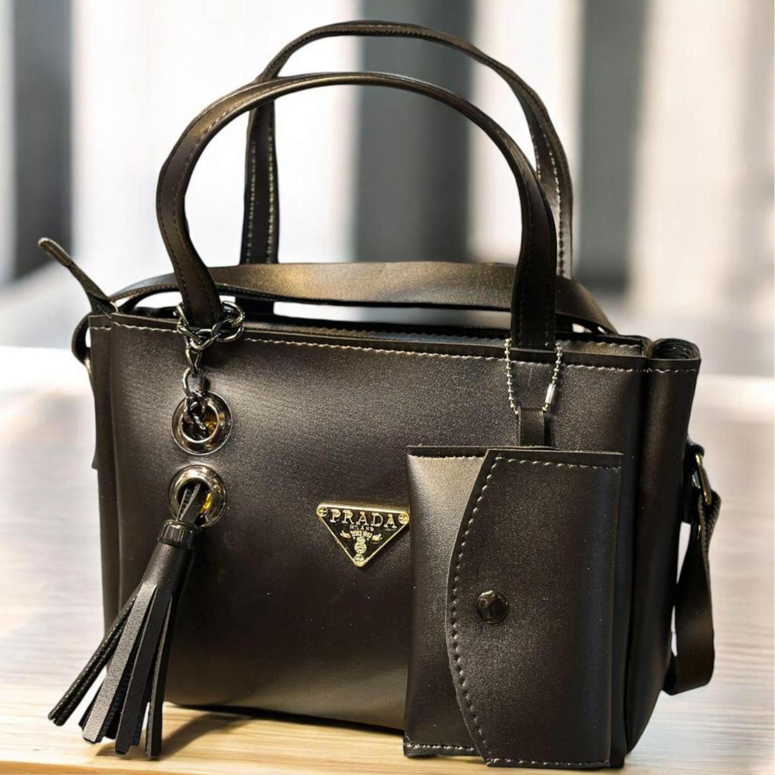 Women's Leather Hand Bag Set | Stylish Crossbody Bag & Wallet