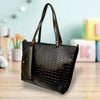 Stylish Women's Leather Textured Tote Bag with Matching Pouch