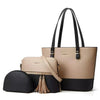 Women's Leather Bag Set | Shoulder Bag, Crossbody, & Pouch