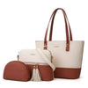 Women's Leather Bag Set | Shoulder Bag, Crossbody, & Pouch